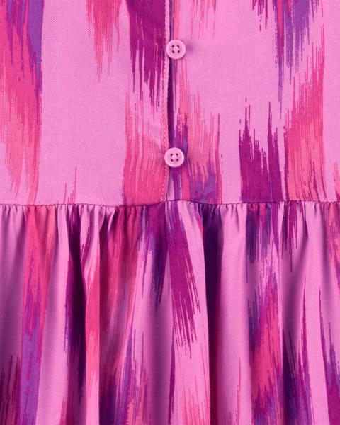 Oshkosh Kid Girl Romper Ikat Print