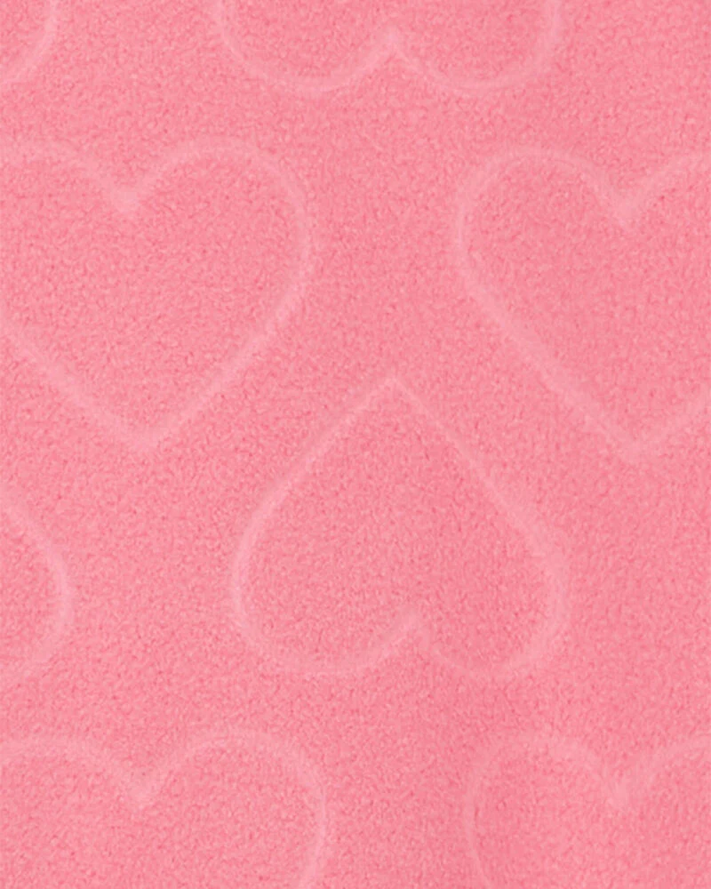 Carter's 1-Piece Hearts Fleece Footie Pyjamas