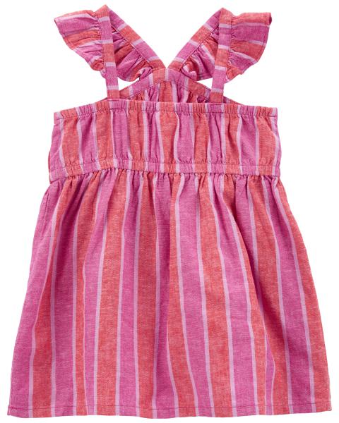 Carter's Baby Girl Stripe Linen Dress