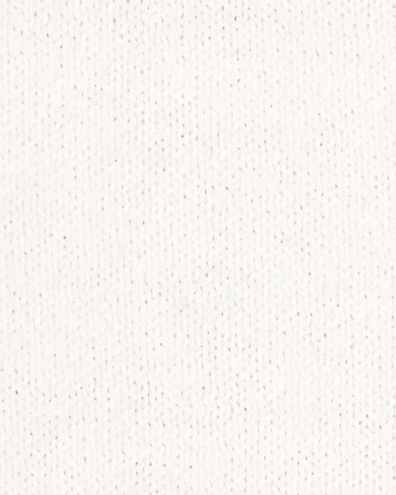 Carter's Toddler Wave Trim Cardigan Sweater - Ivory