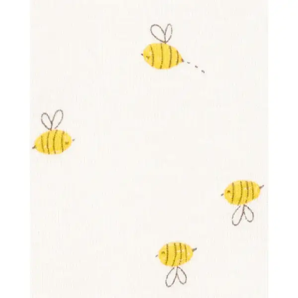 Carter's Toddler 1-Piece Bee Cotton Footie Pyjamas