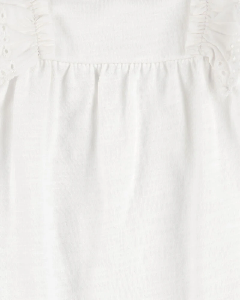 Carter's Baby 2-Piece Eyelet Flutter Bodysuit Pant Set