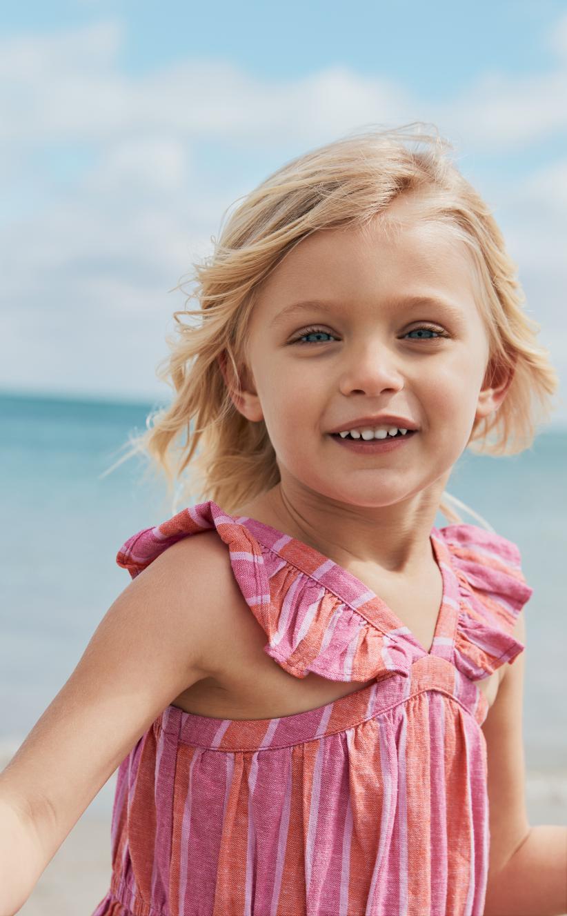 Carter's Toddler Girl Stripe Linen Dress