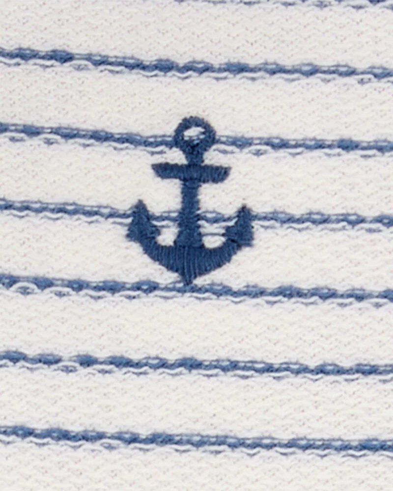 Carter's Baby Striped Hooded Romper