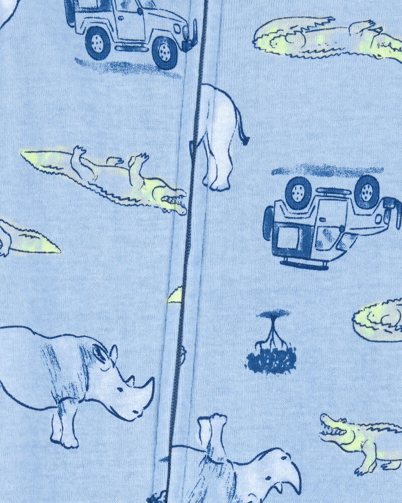 Carter's Baby 1-Piece Safari Cotton Footie Pyjamas