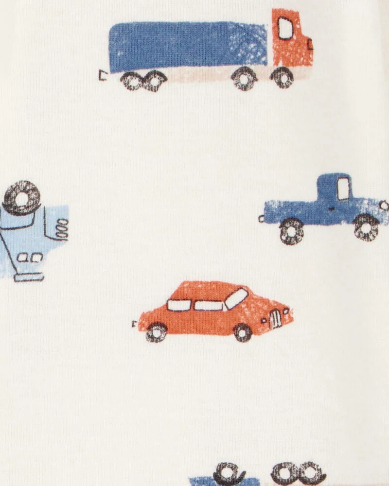 Carter's Baby 1-Piece Car Print 100% Snug Fit Cotton Footless Pyjamas