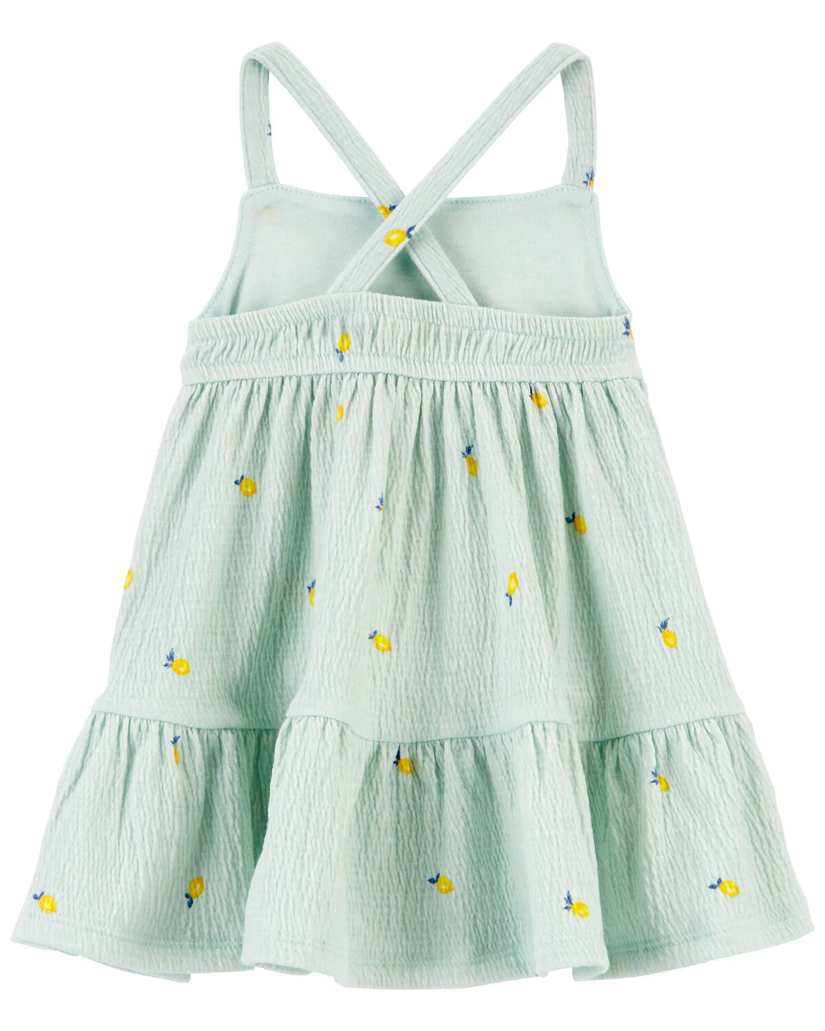Oshkosh Baby Lemon Print Crinkle Jersey Dress