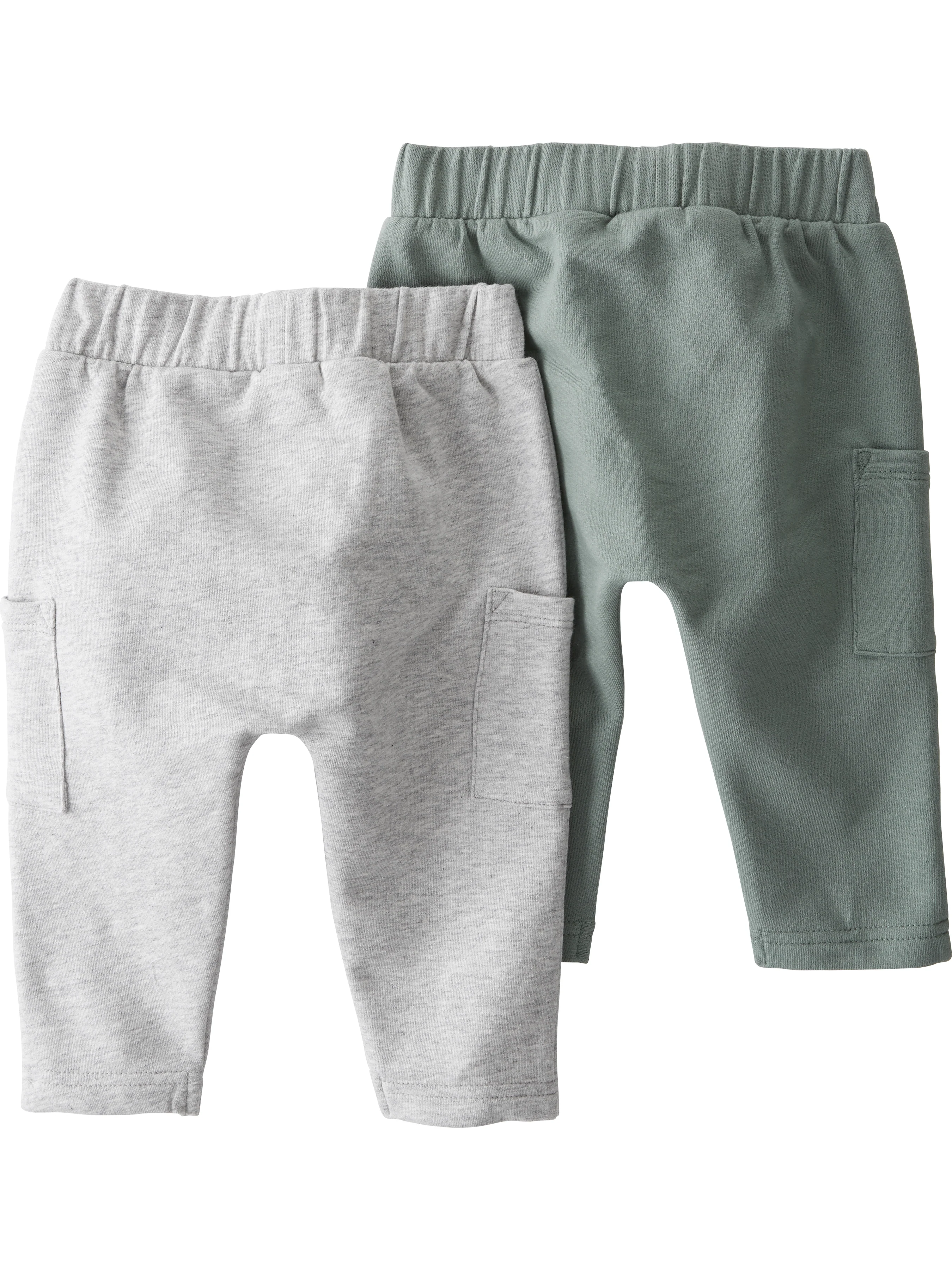 LITTLE PLANET Baby 2-Pack Organic Cotton French Terry Joggers