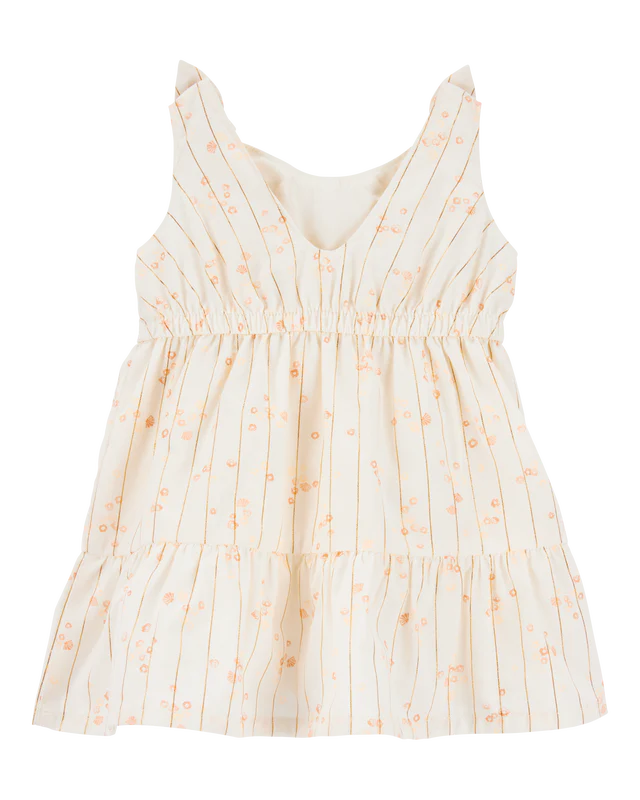 Carter's Toddler Floral Tiered Dress - Ivory
