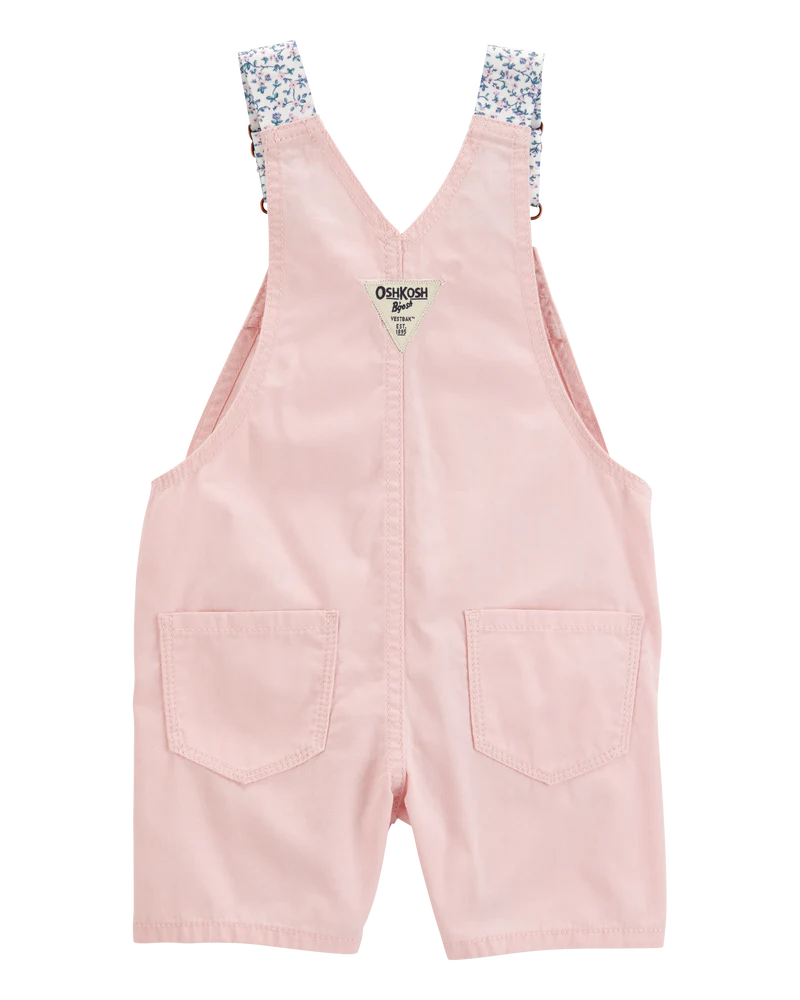 Oshkosh Toddler Short-Sleeve Floral Fashion Top with Heart Knit Shortalls