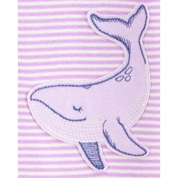 Carter's Baby 1-Piece Whale Print 100% Snug Fit Cotton Footie Pyjamas
