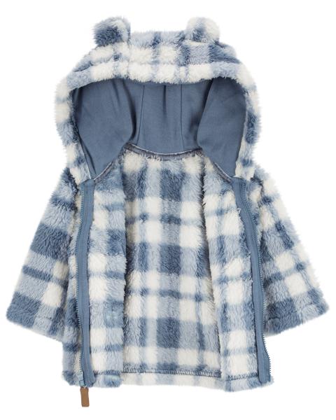 Carter's Baby Plaid Sherpa Cardigan