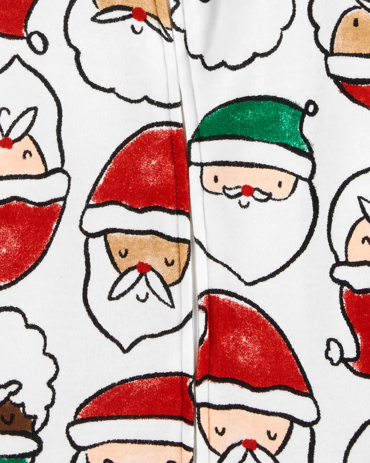 Carter's Reindeer Zip-Up Santa  Cotton Sleep & Play