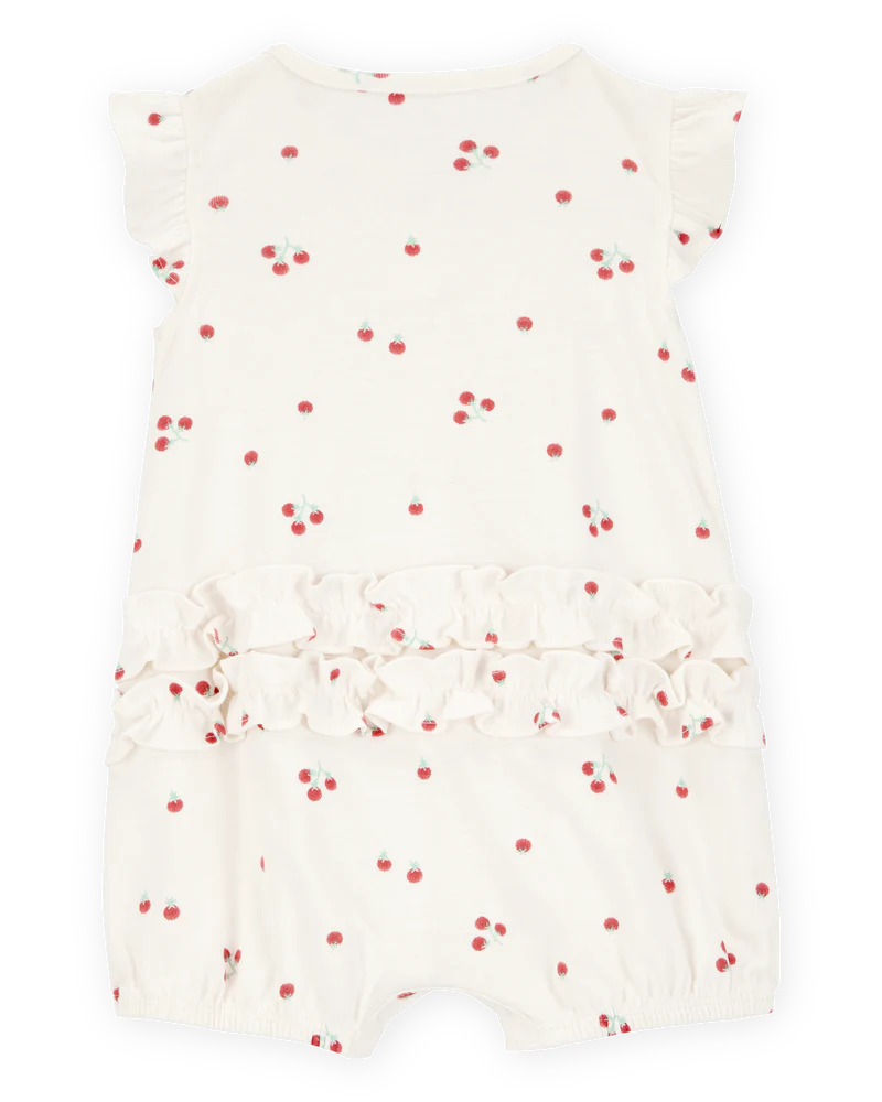 Carter's Baby Tomato Print Snap-Up Cotton Romper