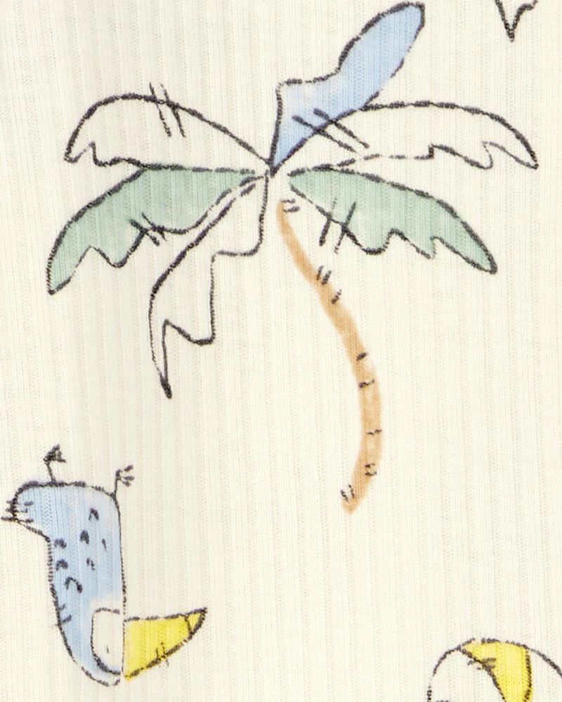 Carter's Baby Palm Tree 2-Way Zip Sleep and Play