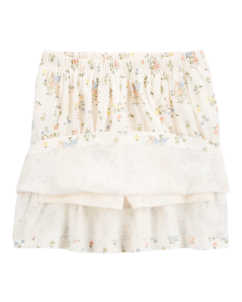 Carter's Kid 2-Piece Bunny Floral Skort Outfit Set