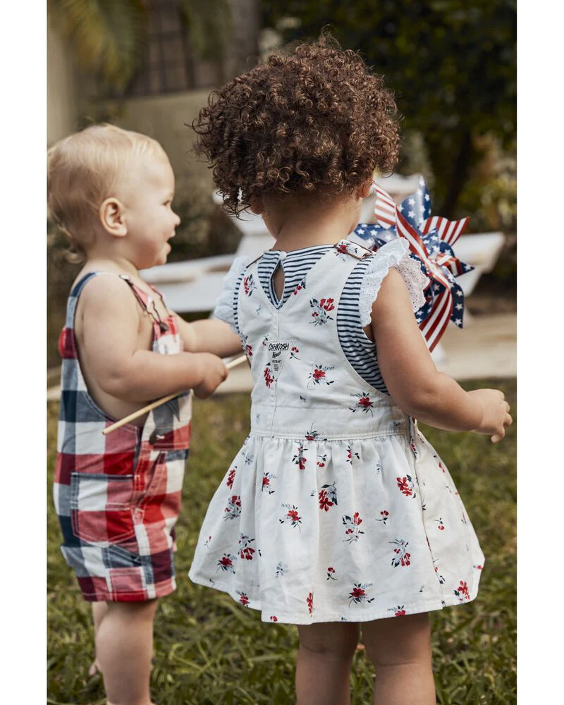 Oshkosh Toddler Skirtall Floral Jumper Dress