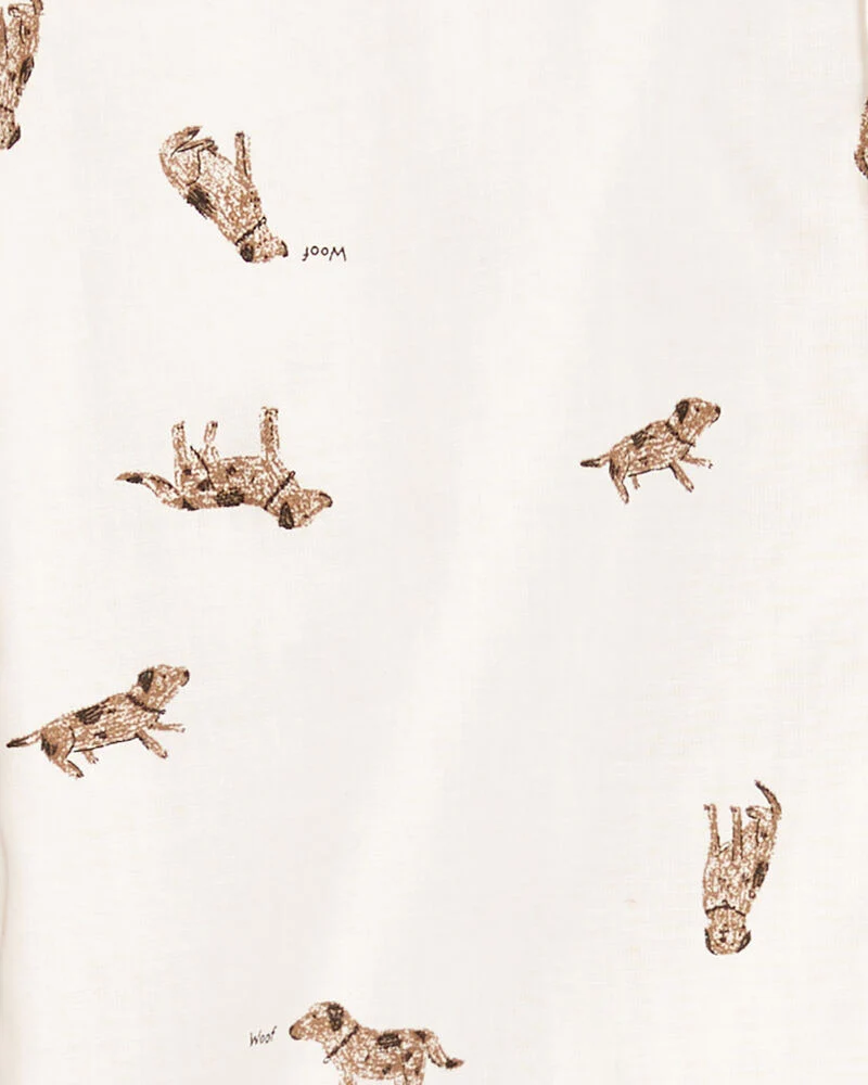 Carter's Toddler 2-Piece Dog Button-Down Shirt Outfit Set