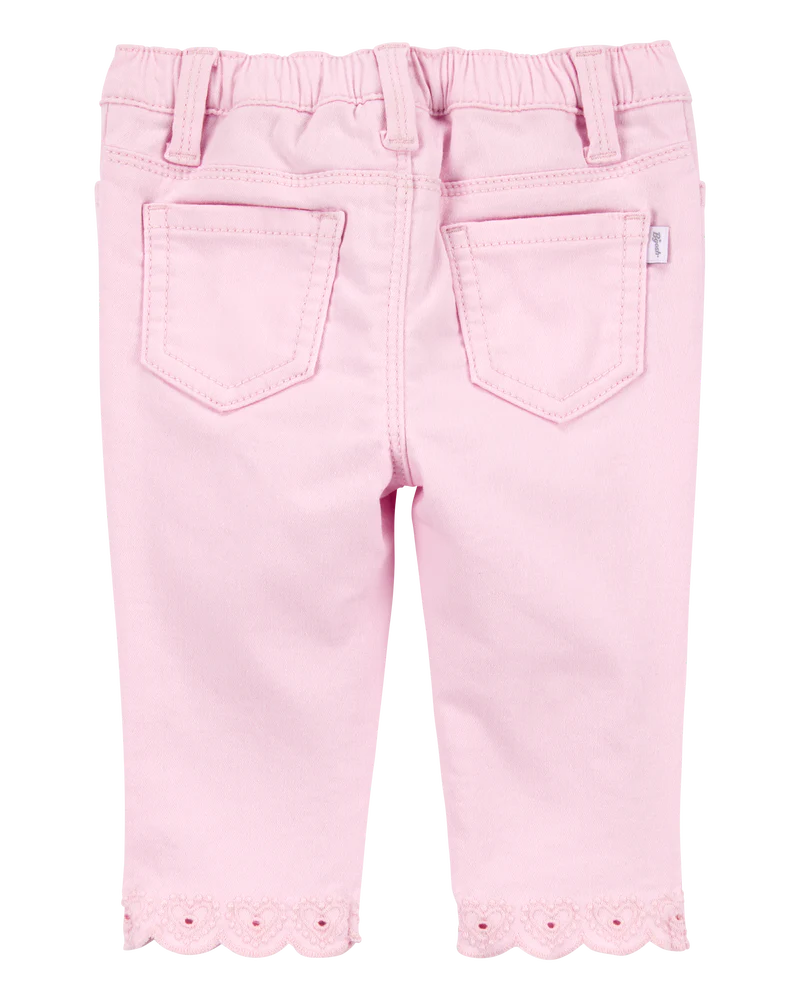 Oshkosh Baby Woven Embroidered Hem Pants