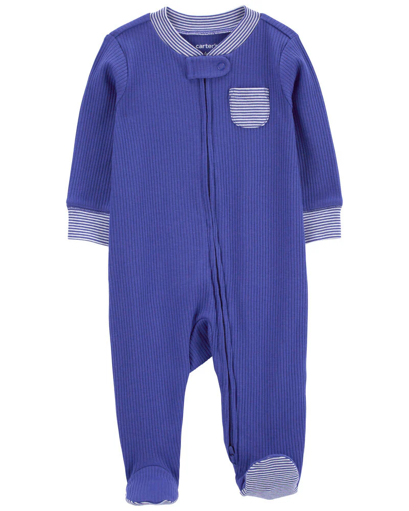 Carter's Baby Striped 2-Way Zip Sleep and Play