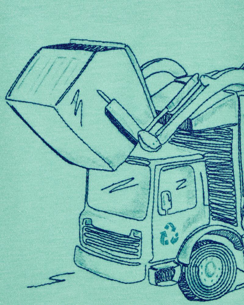 Carter's Toddler Construction Short-Sleeve Graphic Tee - Green