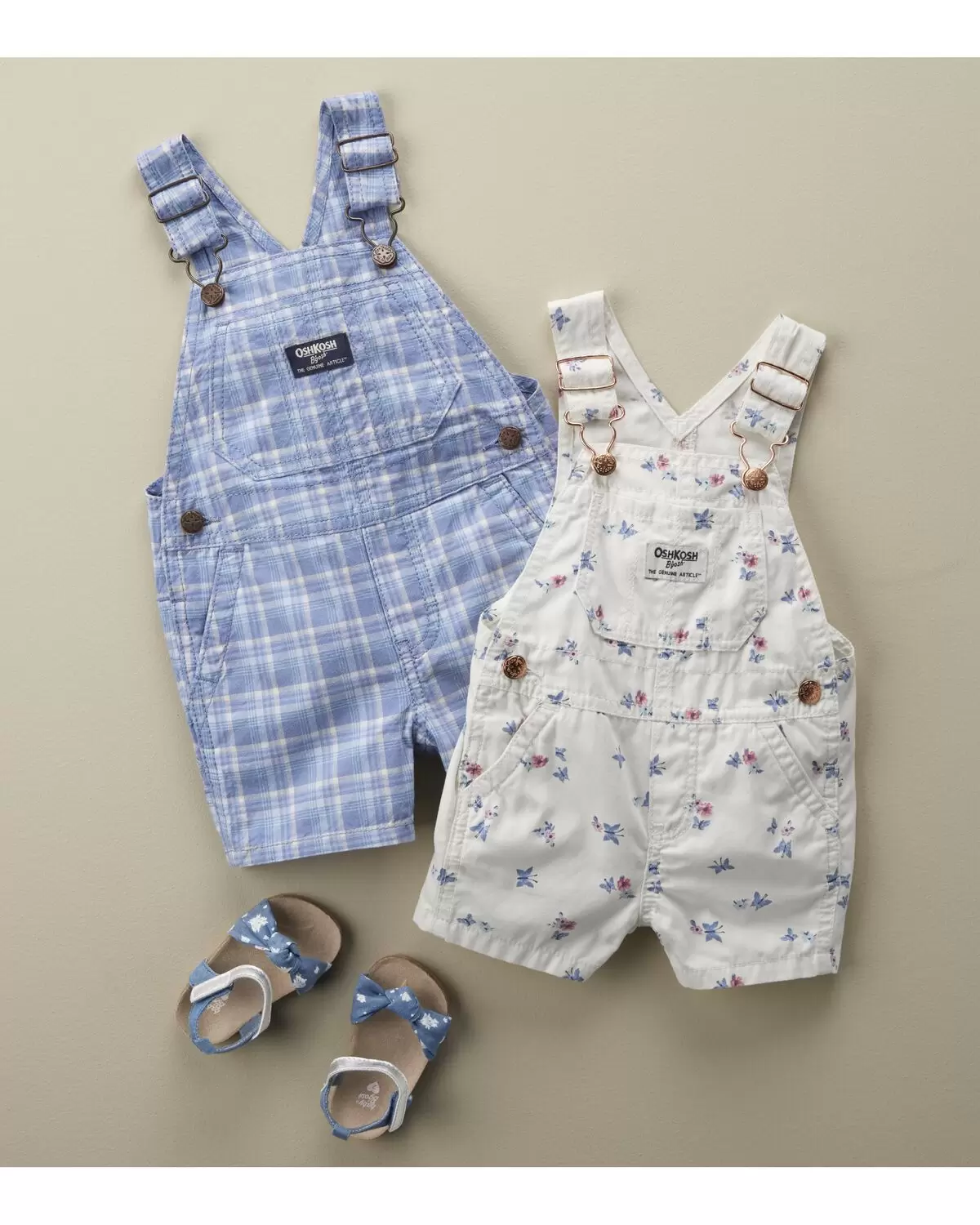 Oshkosh Baby Plaid Shortalls