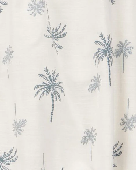 Carter's Kid 2-Piece Palm Tree Floral Short Set - Ivory