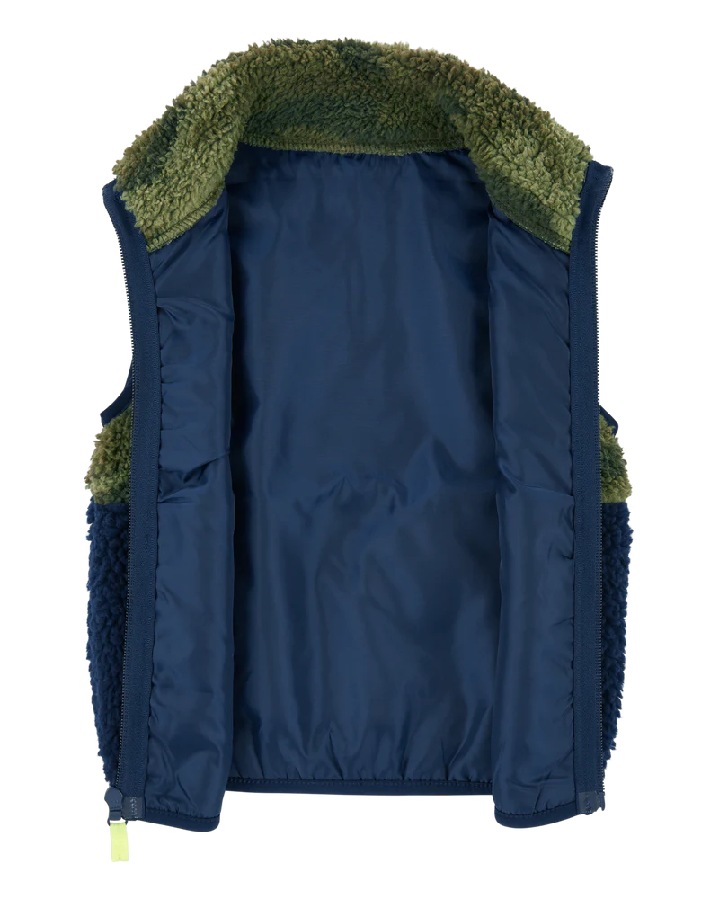 Carter's Toddler Camo Zip-Up Sherpa Vest