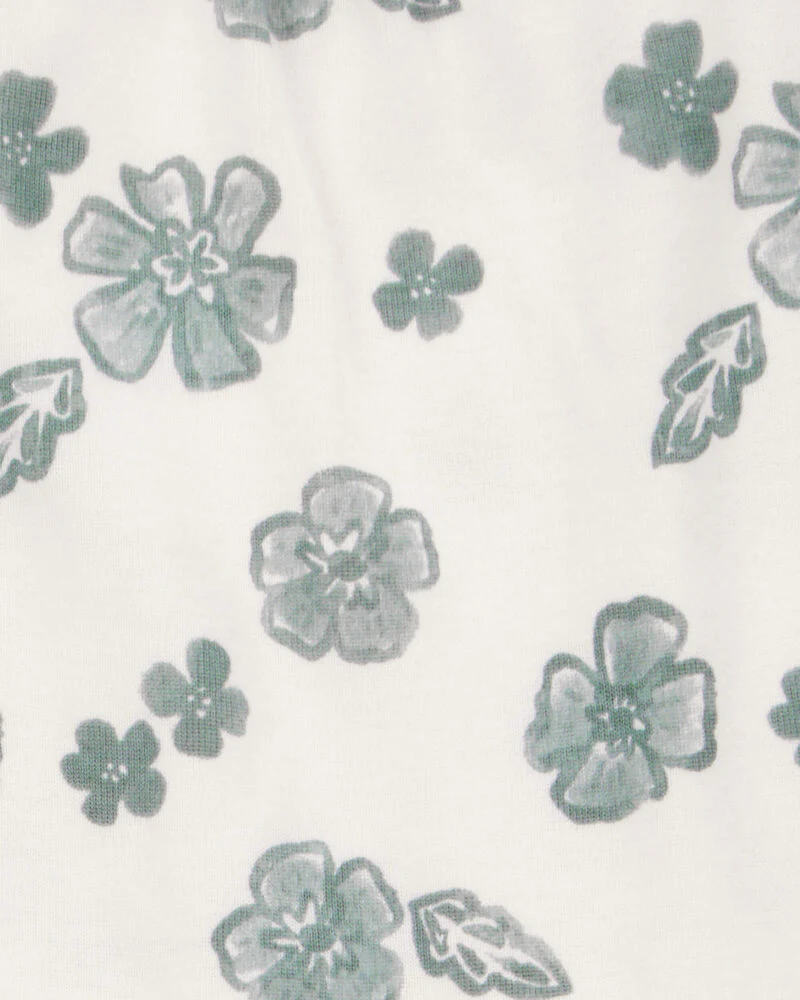 Carter's Baby 2-Piece Flutter-Sleeve Floral Bodysuit & Short Set