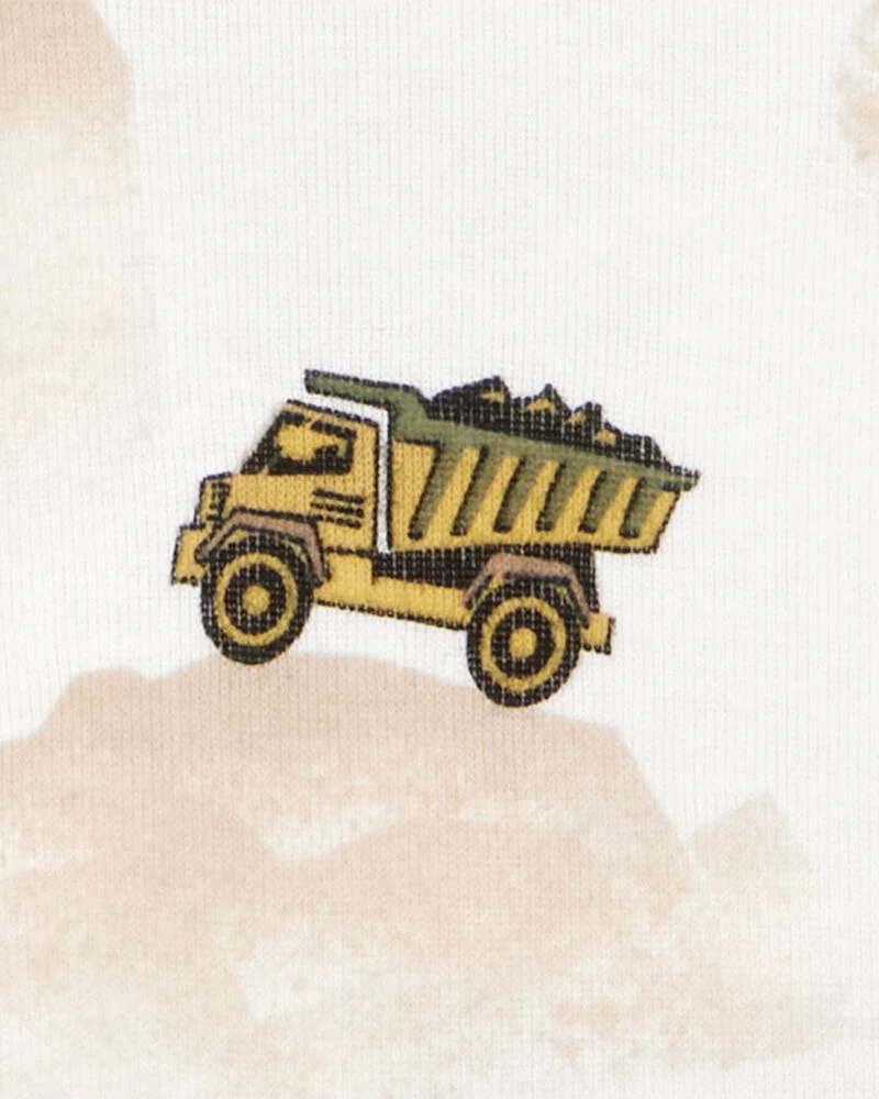 Carter's Baby Construction Print Snug Fit Cotton 4-Piece Pyjamas