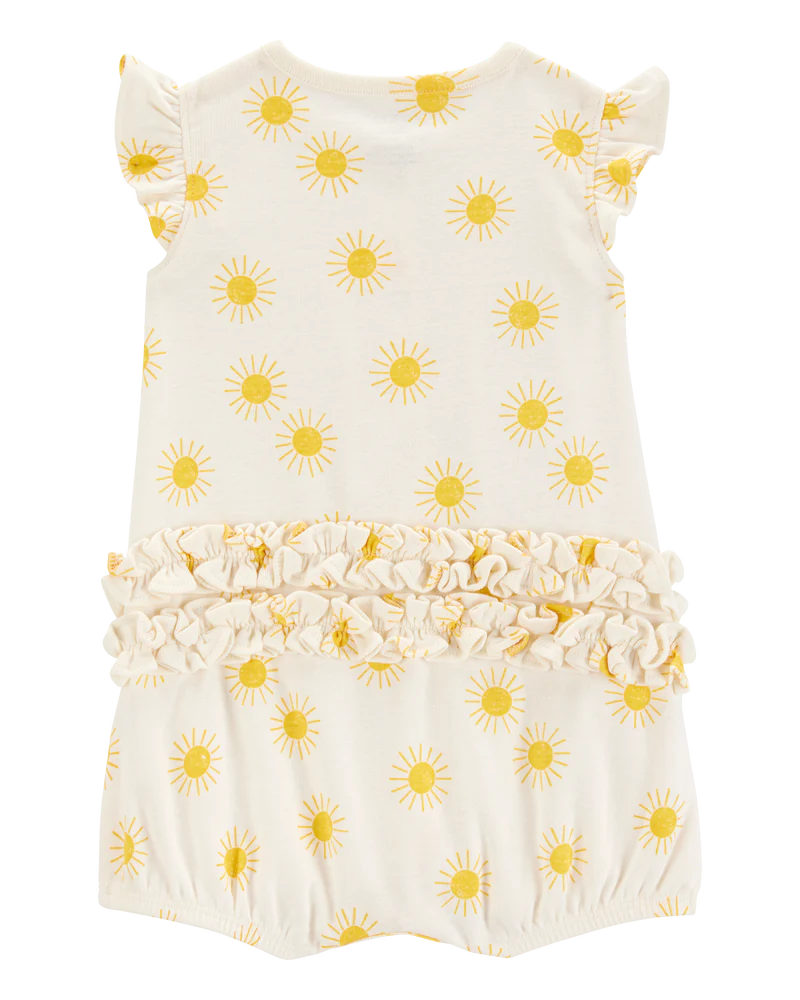 Carter's Baby Sun Cotton Short-Sleeve Romper - Cream
