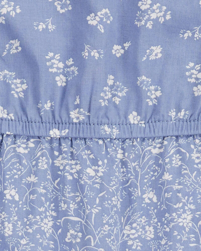 Oshkosh Floral Print Ruffle Jumpsuit