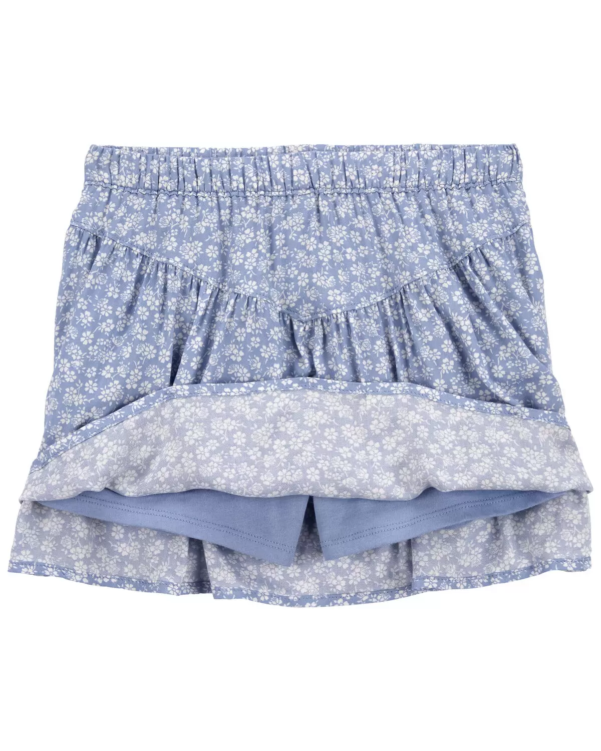 Oshkosh Kid LENZING ECOVERO Floral Print Smocked Top with Skort