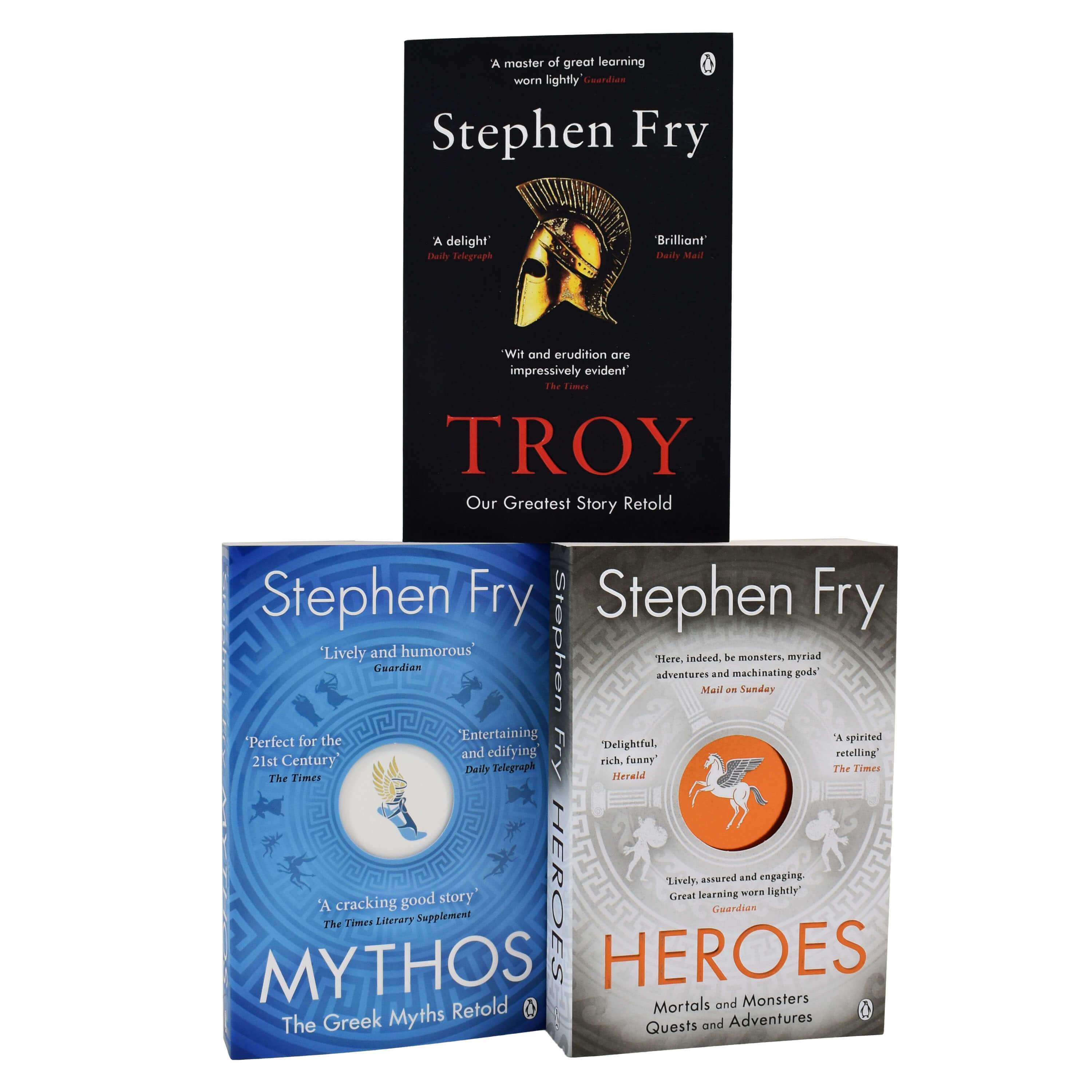 Stephen Fry Greek Myths Series 3 Books Collection Set - Fiction - Paperback