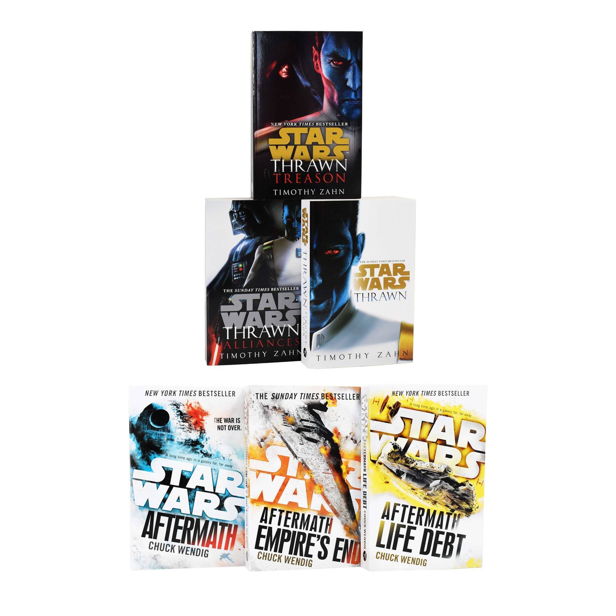 Star Wars: Thrawn & Aftermath Trilogies 6 Books Collection Set ̈C Fiction - Paperback