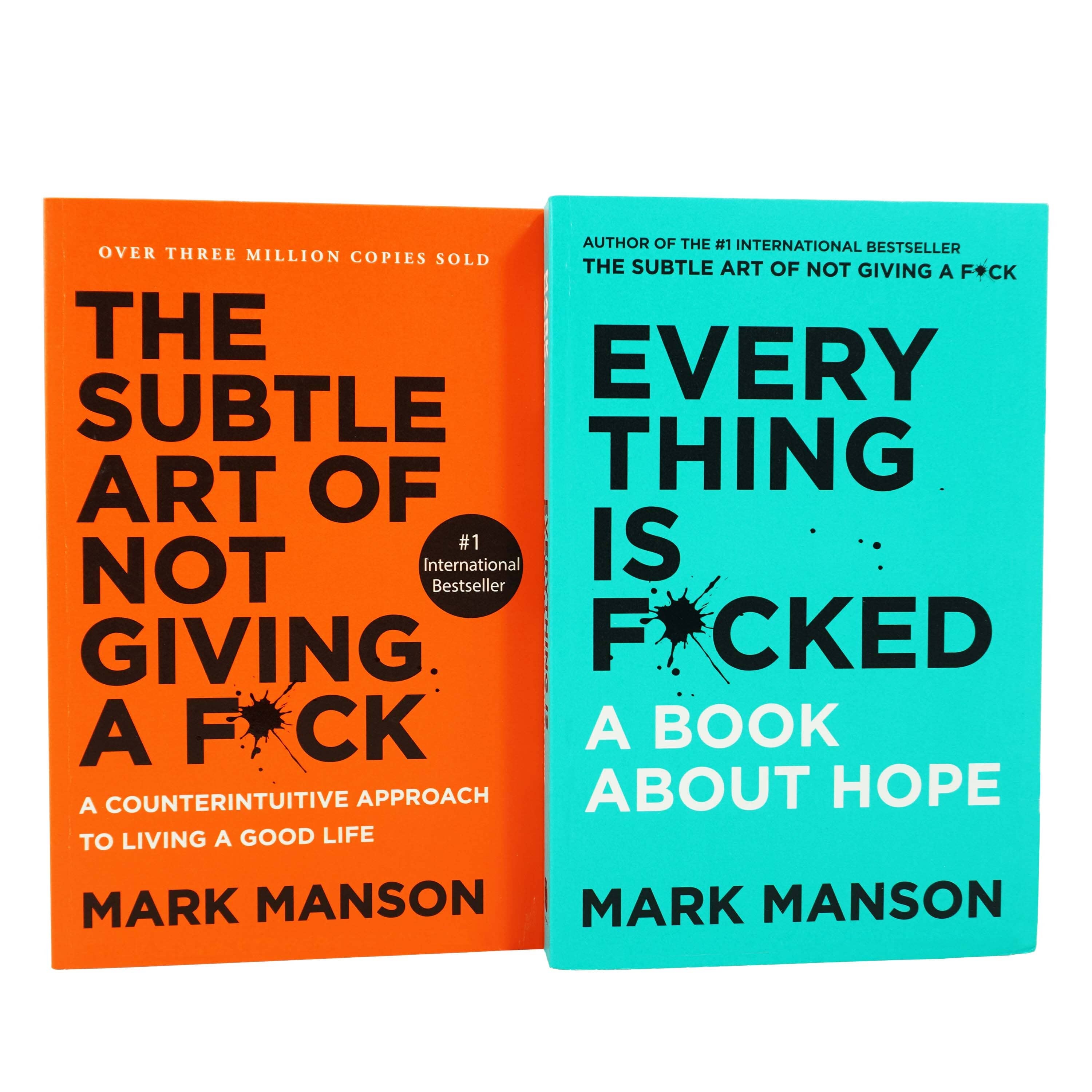 The Subtle Art of Not Giving a/Everything Is by Mark Manson 2 Books Collection Set - Non-Fiction - Paperback