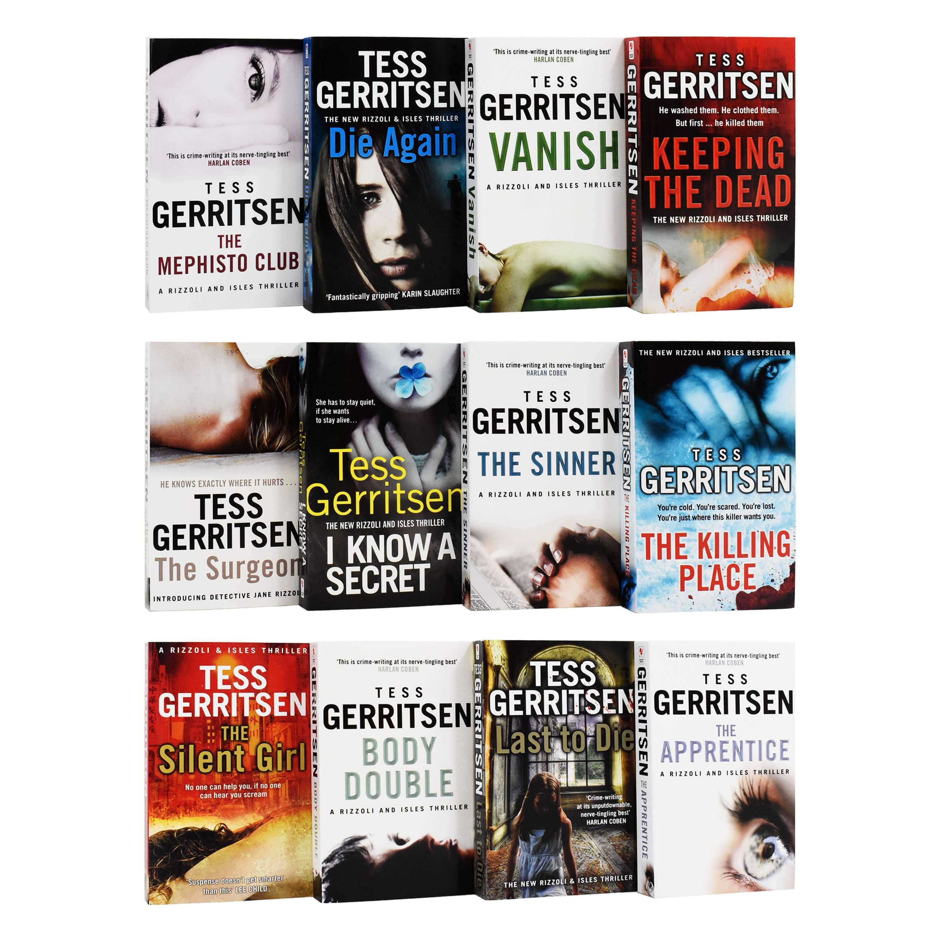Rizzoli & Isles Series by Tess Gerritsen 12 books Collection Set ̈C Fiction - Paperback