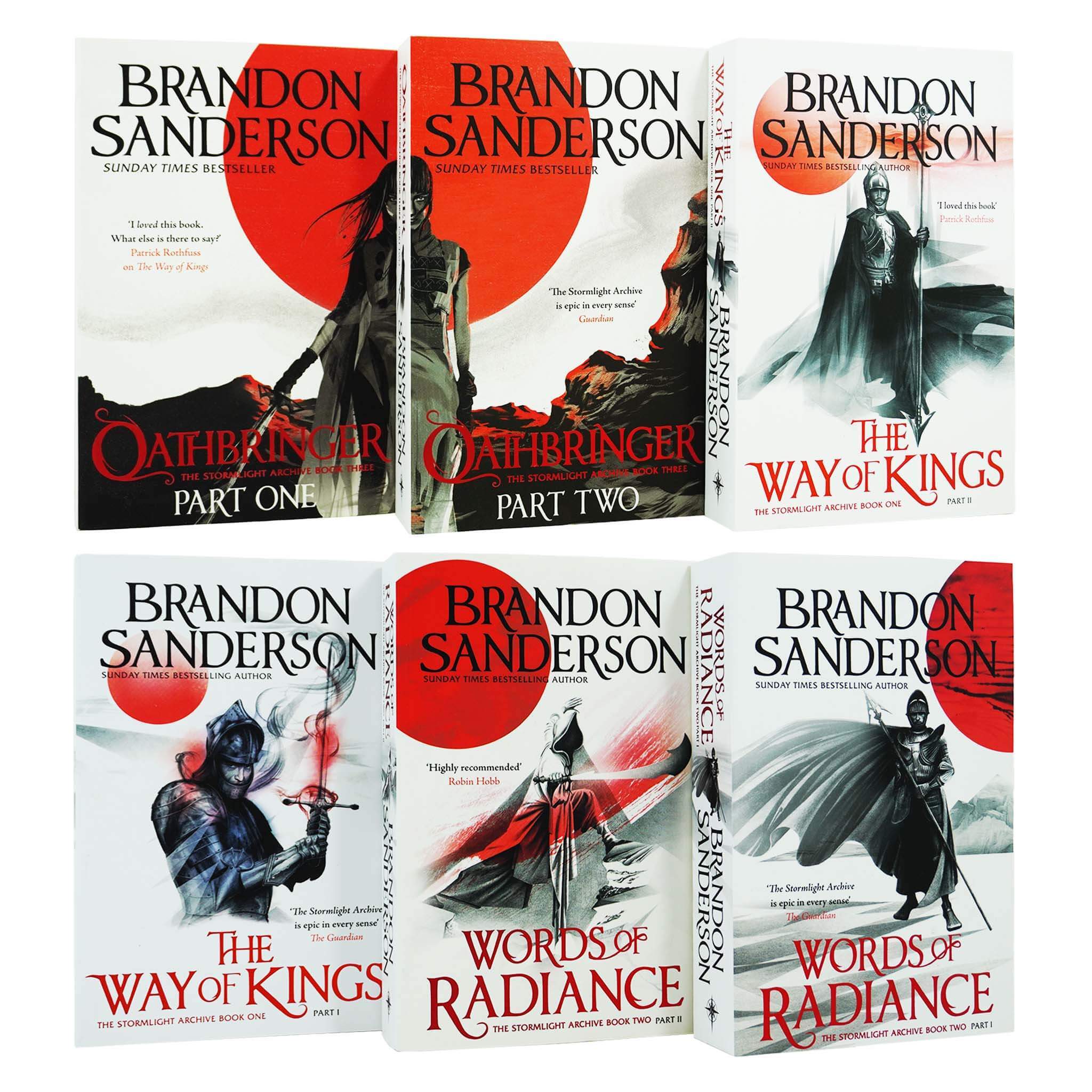 The Stormlight Archive by Brandon Sanderson 6 Books Collection Set - Fiction - Paperback