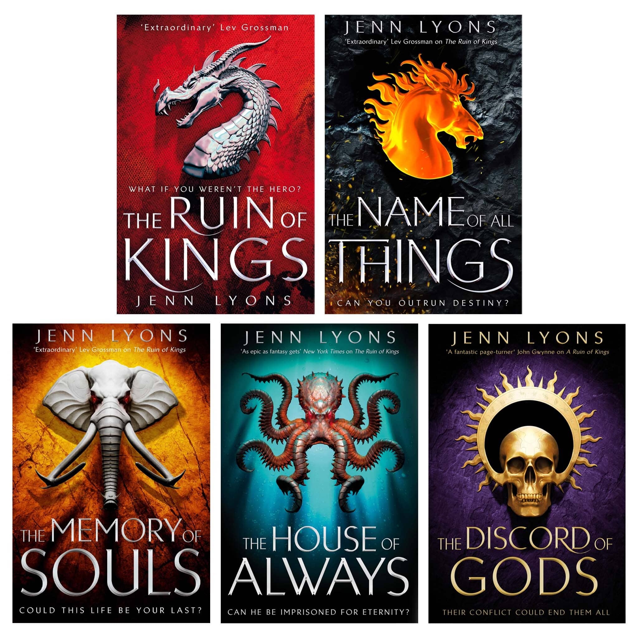 A Chorus of Dragons Series by Jenn Lyons 5 Books Collection Set - Fiction - Paperback