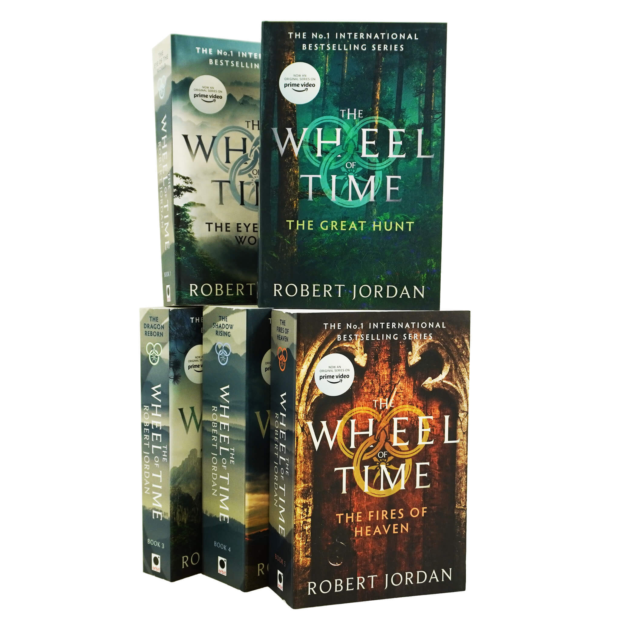 The Wheel of Time by Robert Jordan: Books 1-5 Collection Set - Fiction - Paperback