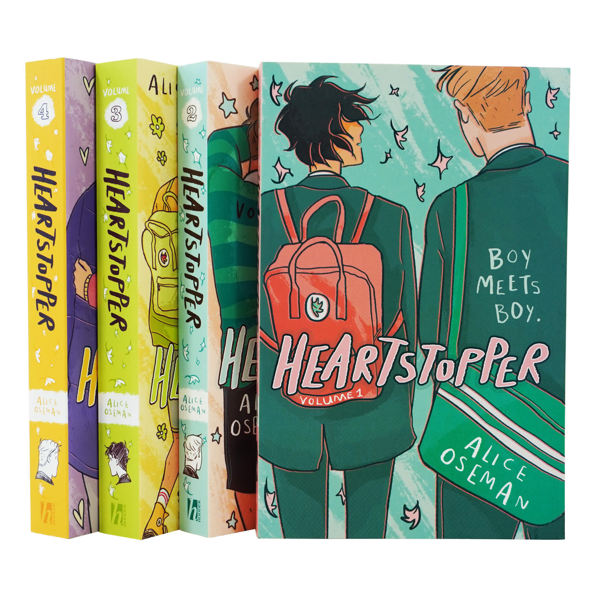 Heartstopper by Alice Oseman: Volumes 1-4 Collection Set - Ages 13+ - Paperback