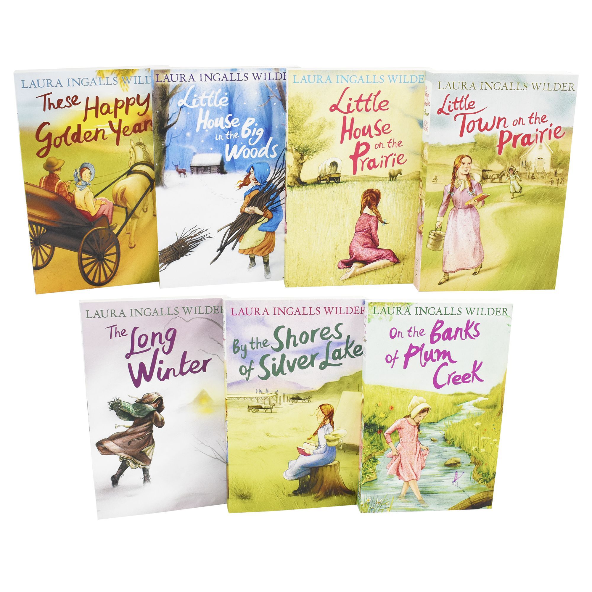 Little House on the Prairie by Laura Ingalls Wilder 7 Books Collection Set - Ages 8-12 - Paperback