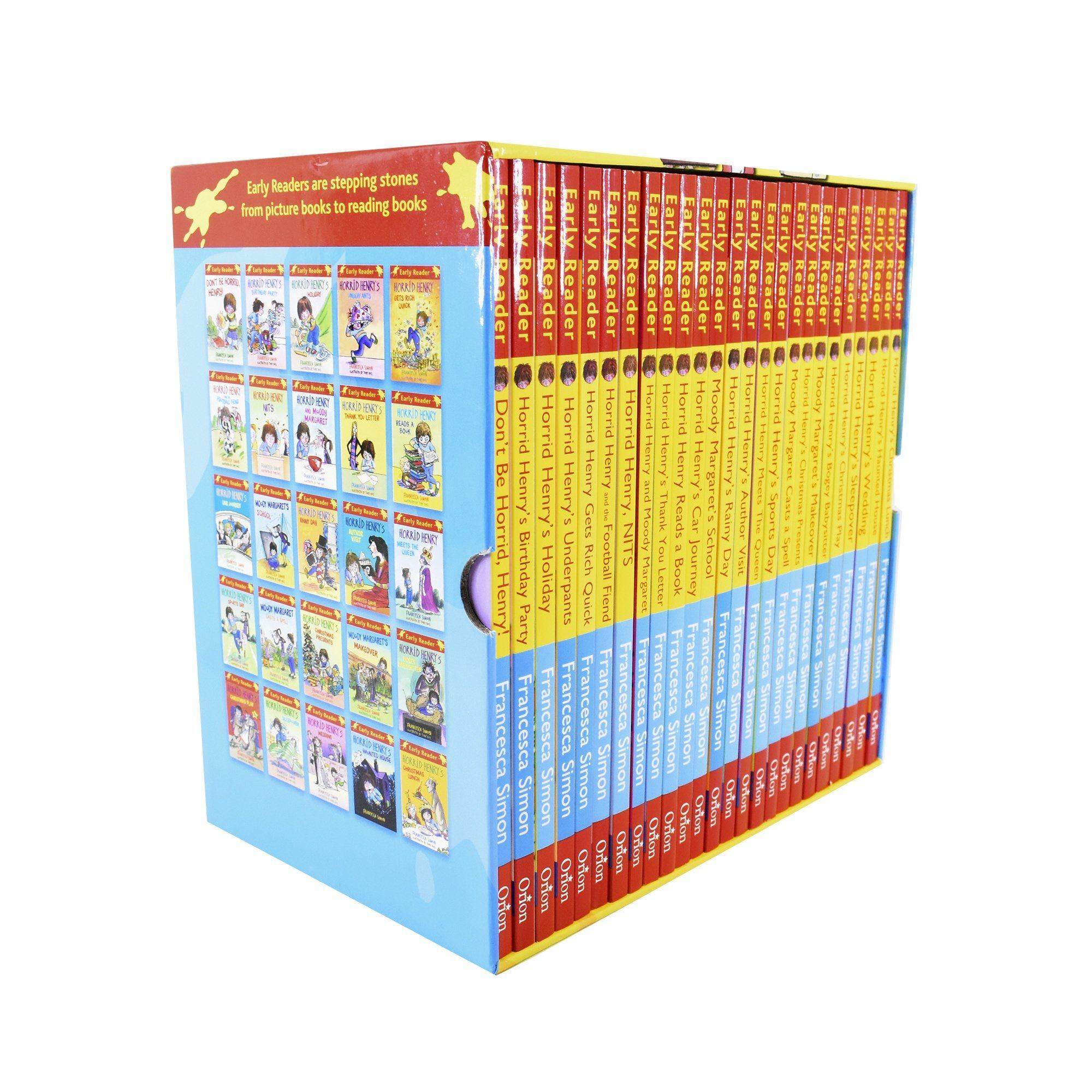 Horrid Henry Early Readers 25 Books Children Collection Box Set By Francesca Simon- Ages 7-9 - Paperback