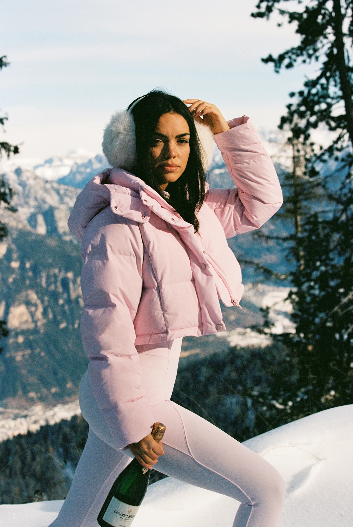 WISKII Cropped Convert Down Jacket