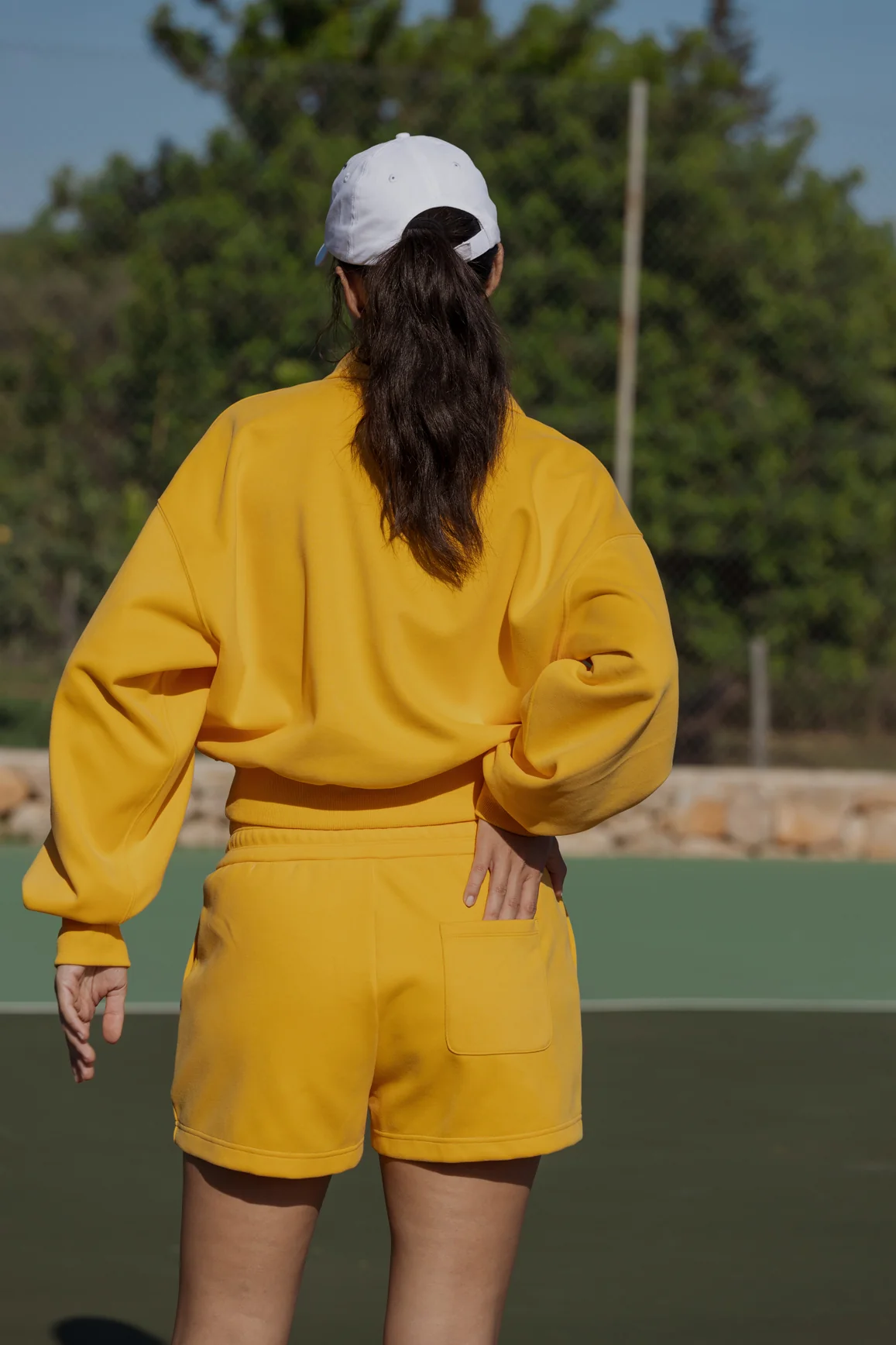 Polo Button Front Sweatshirt