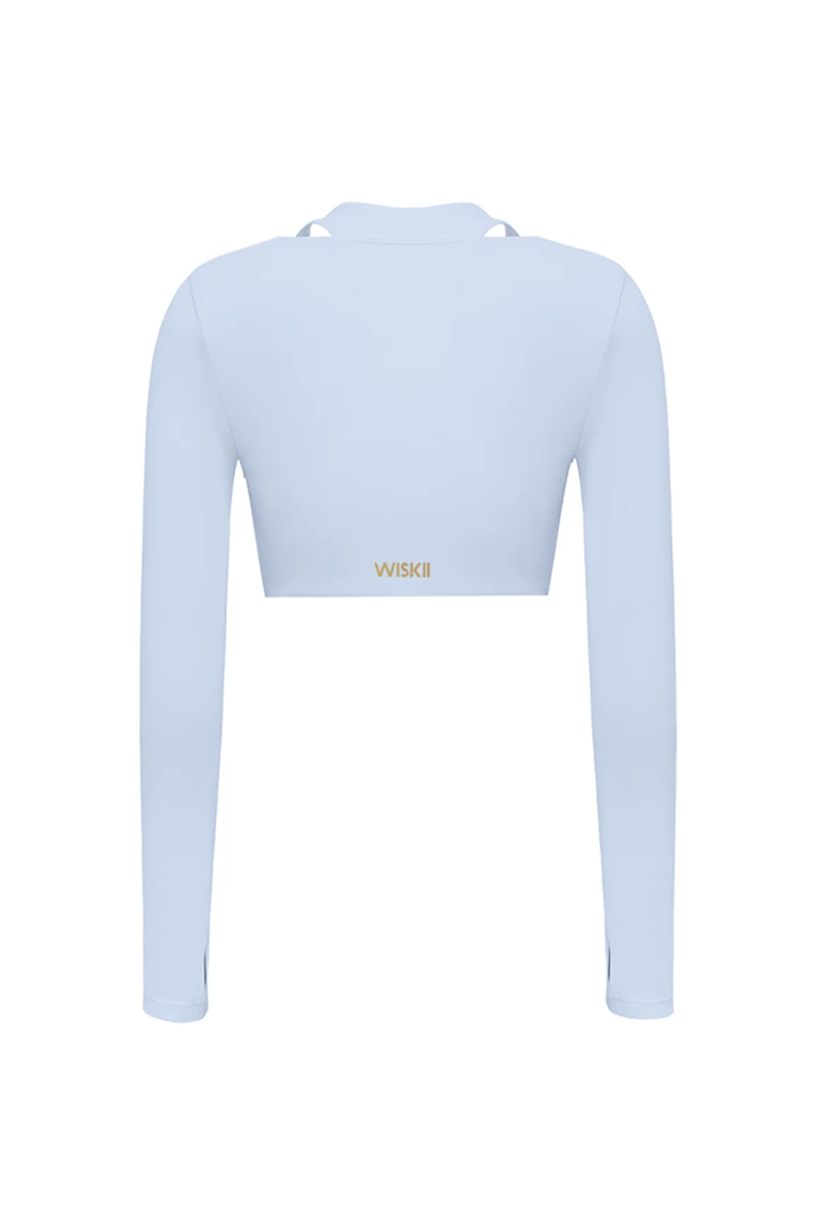 Twist-Front Shoulder Cut Crop Top