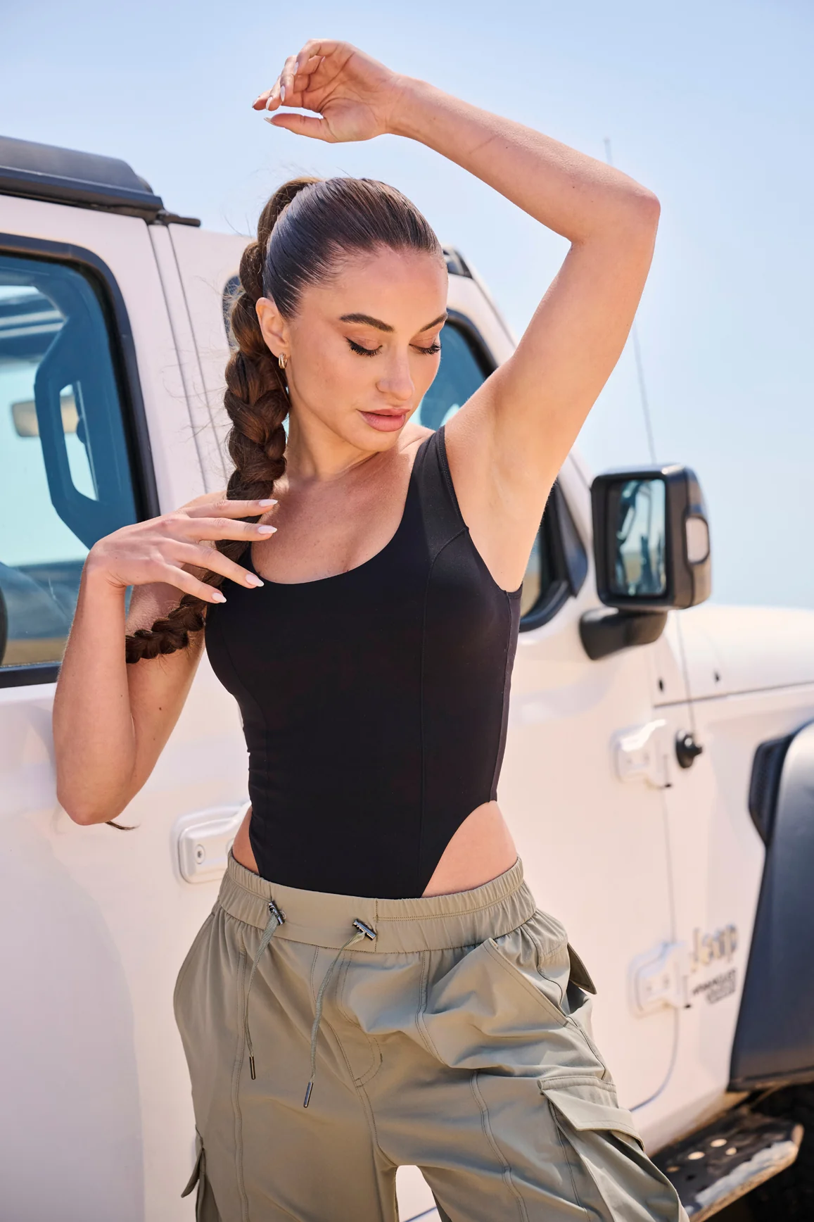 One-Shoulder Sleeveless Bodysuit