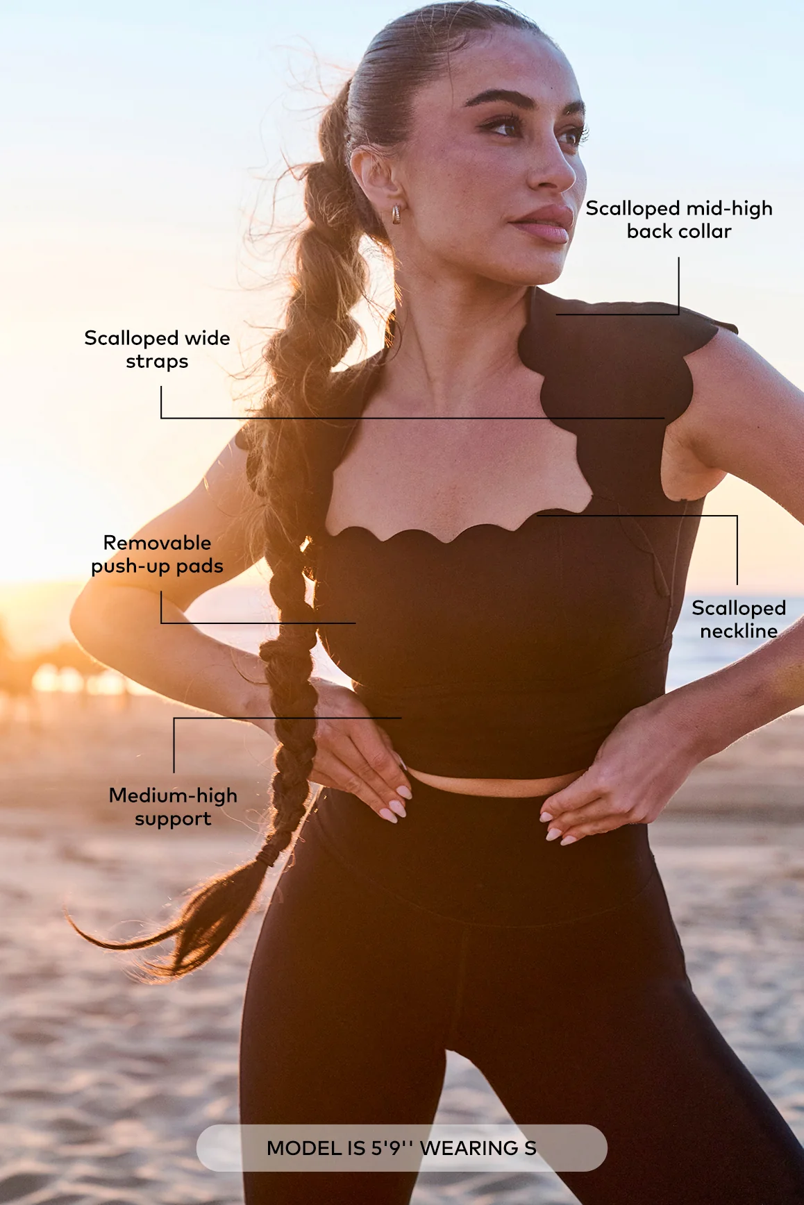 WISKII Rise Above Scallop Bra