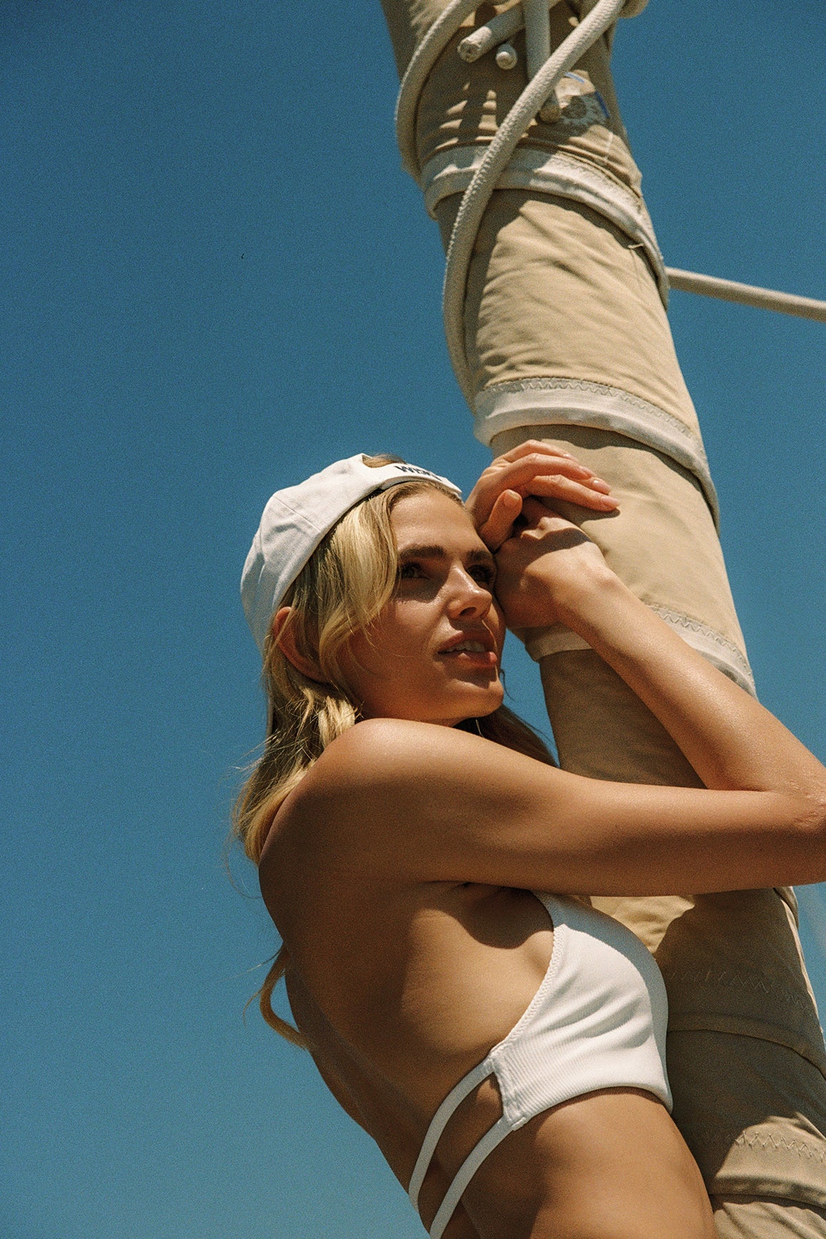 Riviera Floral Halter Mock Neck Top