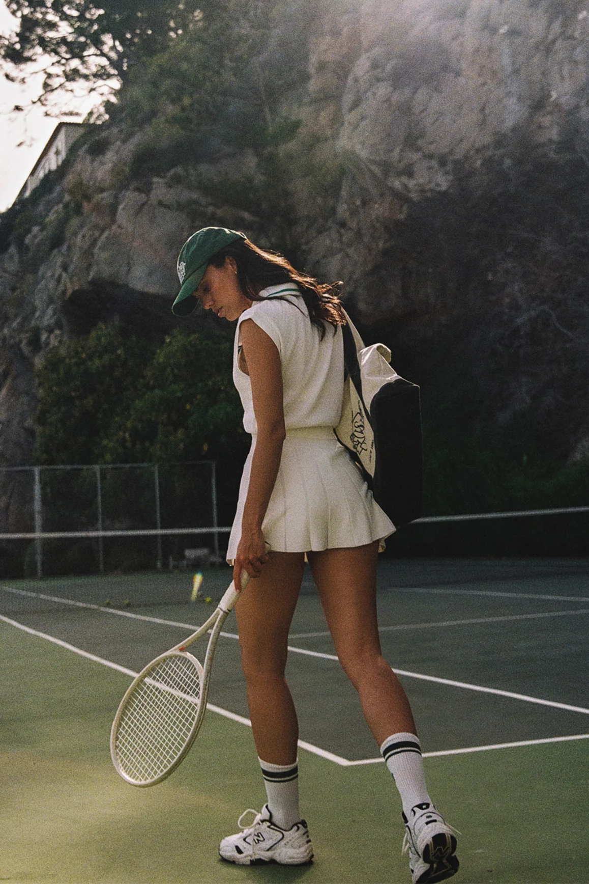 Riviera Jacquard knit Zip Tank Top